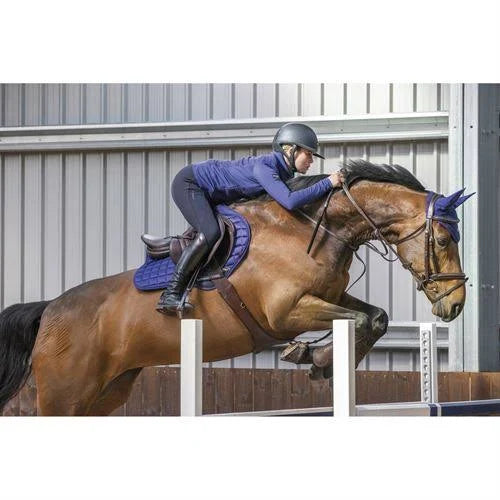 Black Large Close Contact Square Saddlepad O870