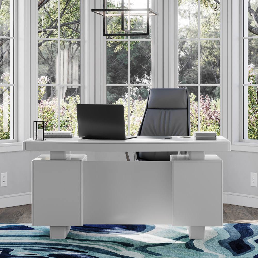 Dark Grey Leather Executive Chair A668360