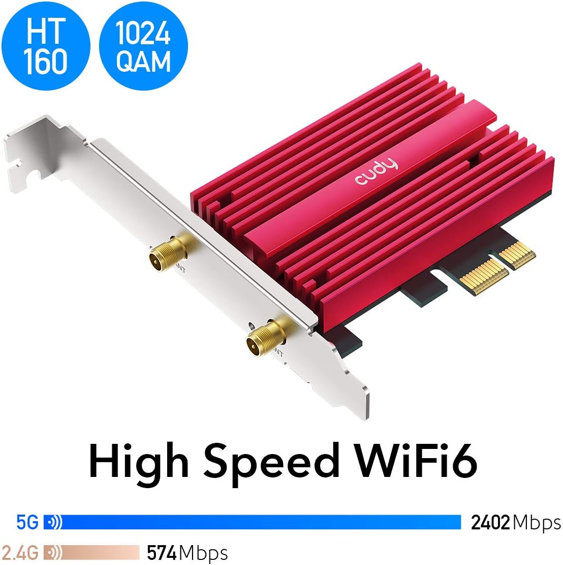 AX5400 WiFi 6 PCIe Card with Bluetooth 5.0 P271390