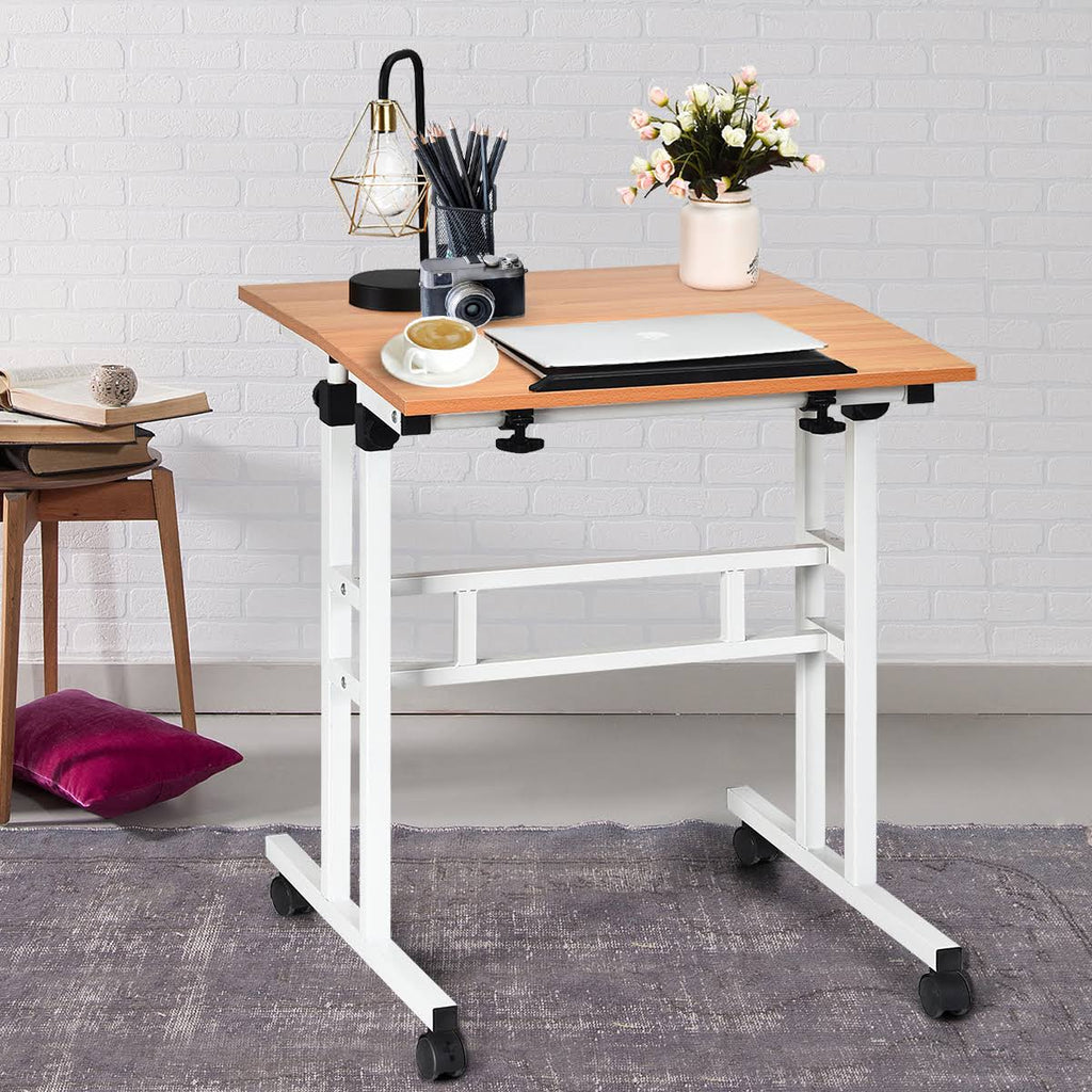 Mobile Standing Desk Height Adjustable Sit Stand Desk L58793