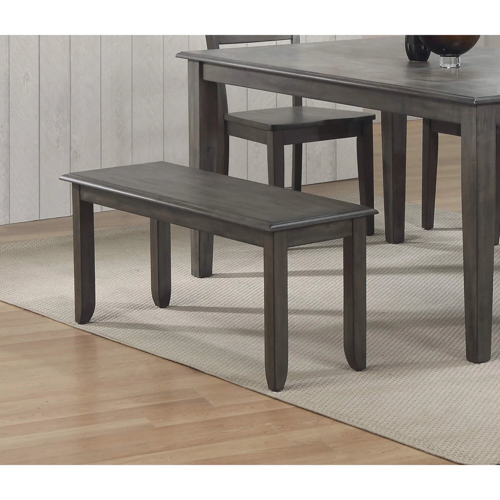 Gray Wood Dining Bench E579