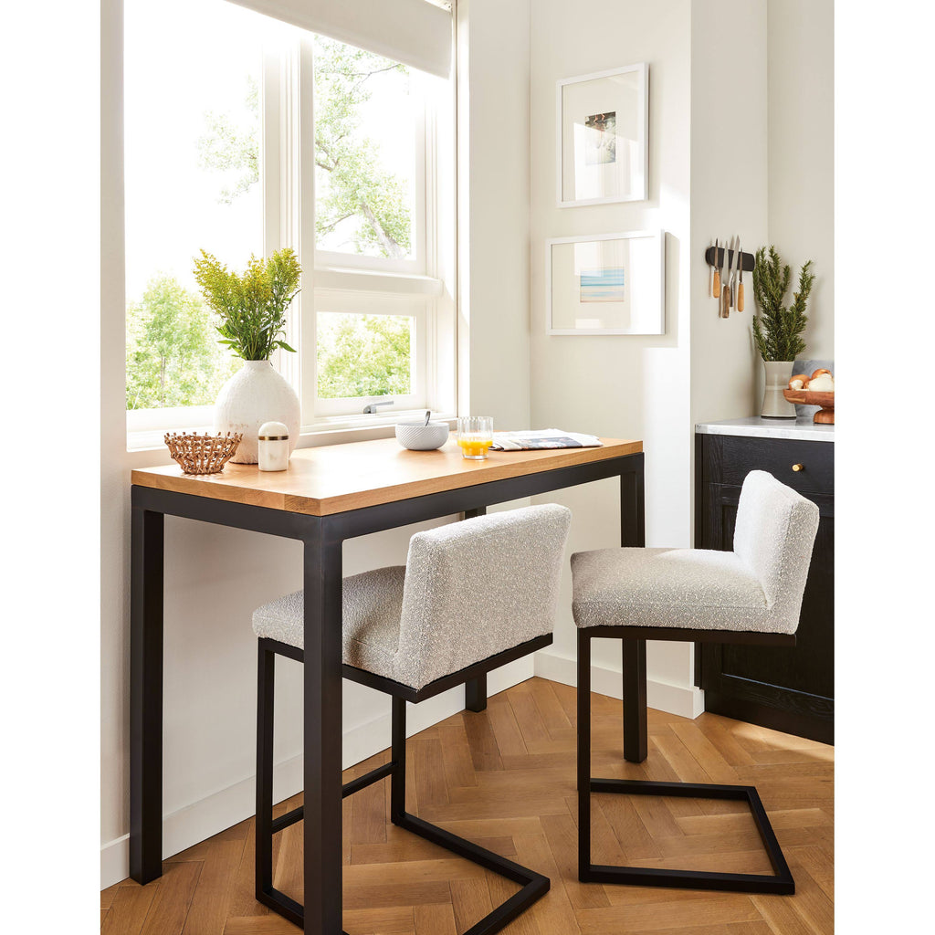 White Venatino Marble Counter Table N13325