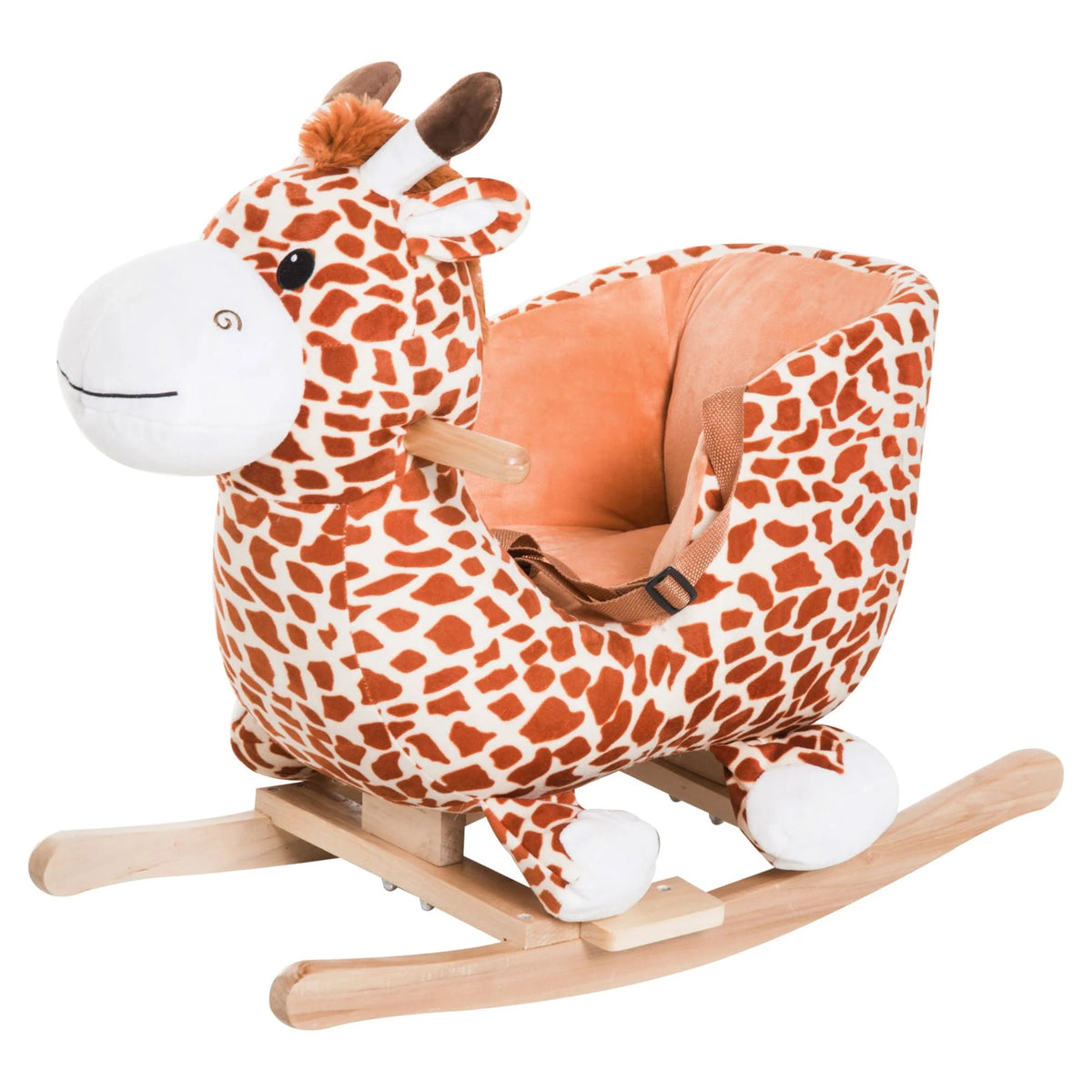 Pink Plush Rocking Unicorn Ride On Toy Y273