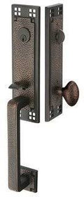 Oil Rubbed Bronze Tubular Entry Handleset Double Cylinder Lever X299