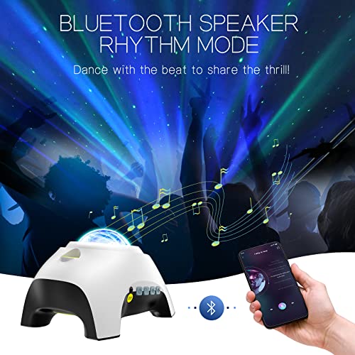 Aurora Projector with 33 Light Effects, LED Star Projector, Remote Control, Bluetooth Speaker P98057