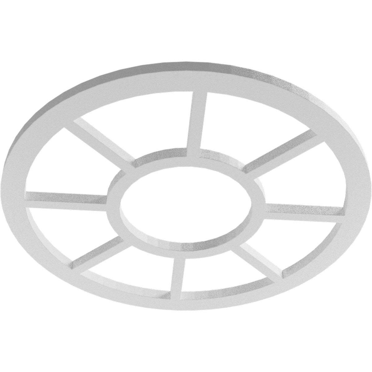 30x22OD x 10 7/8x22ID x 1x22P PVC Pierced Ceiling Medallion P73236