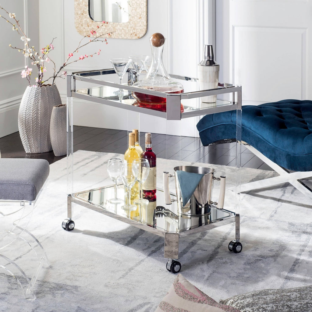 Acrylic Bar Trolley Y10371