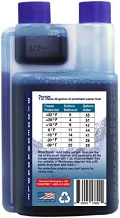 Windshield Washer Fluid Concentrate, 1 oz. Makes 55 Gallons A2419