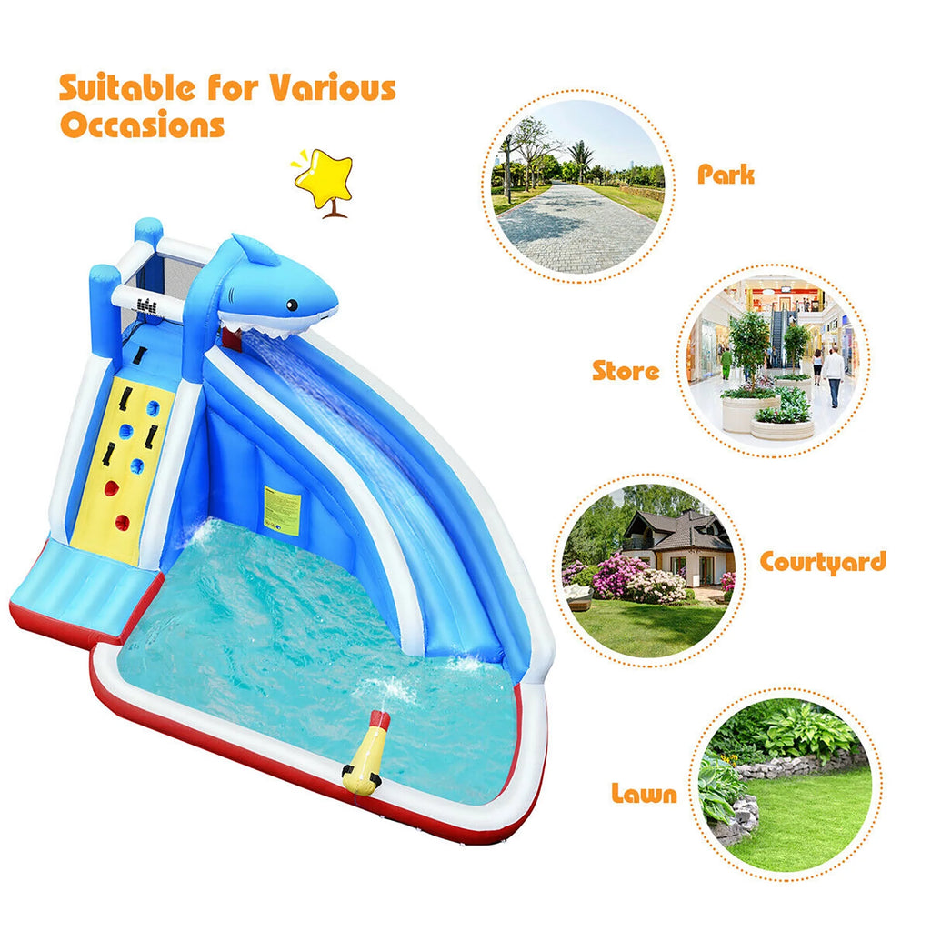 Inflatable Water Slide Bounce House Castle Splash Water Pool Y187650