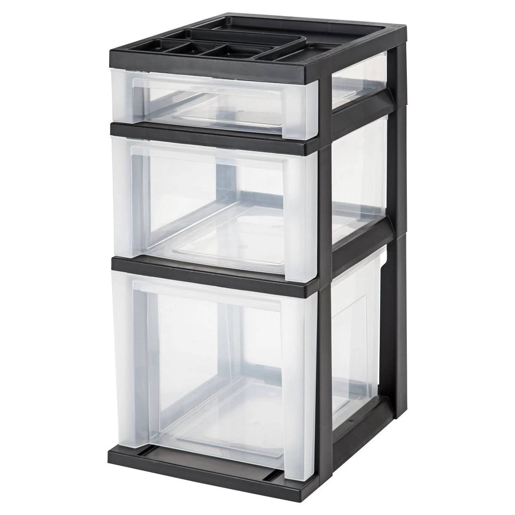 3 Drawer Storage Cart with Organizer Top K4696
