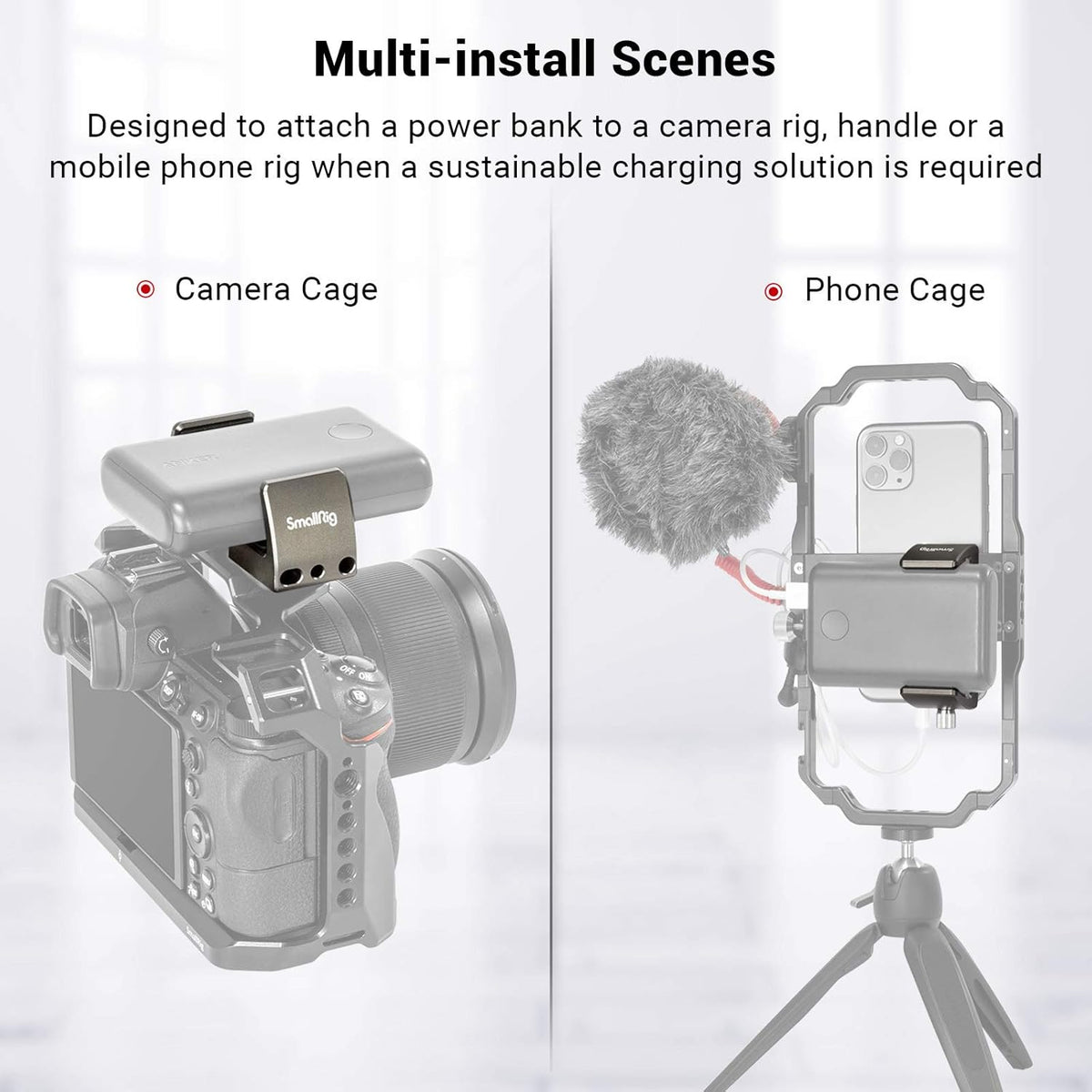 Universal Power Bank Holder for Camera X194