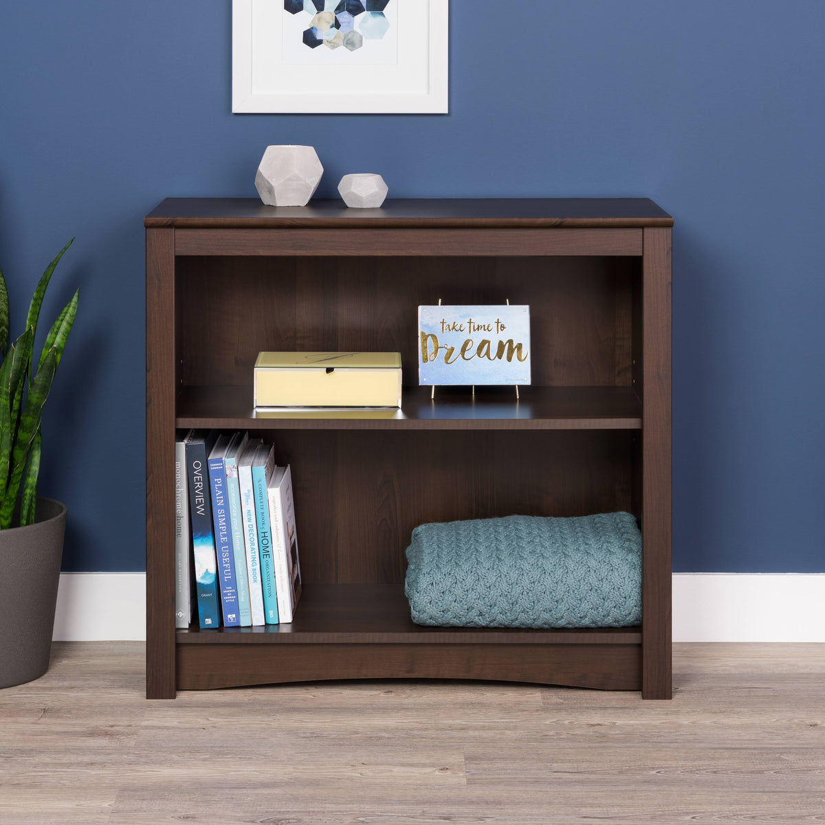 2-Shelf Bookcase, Espresso R447854