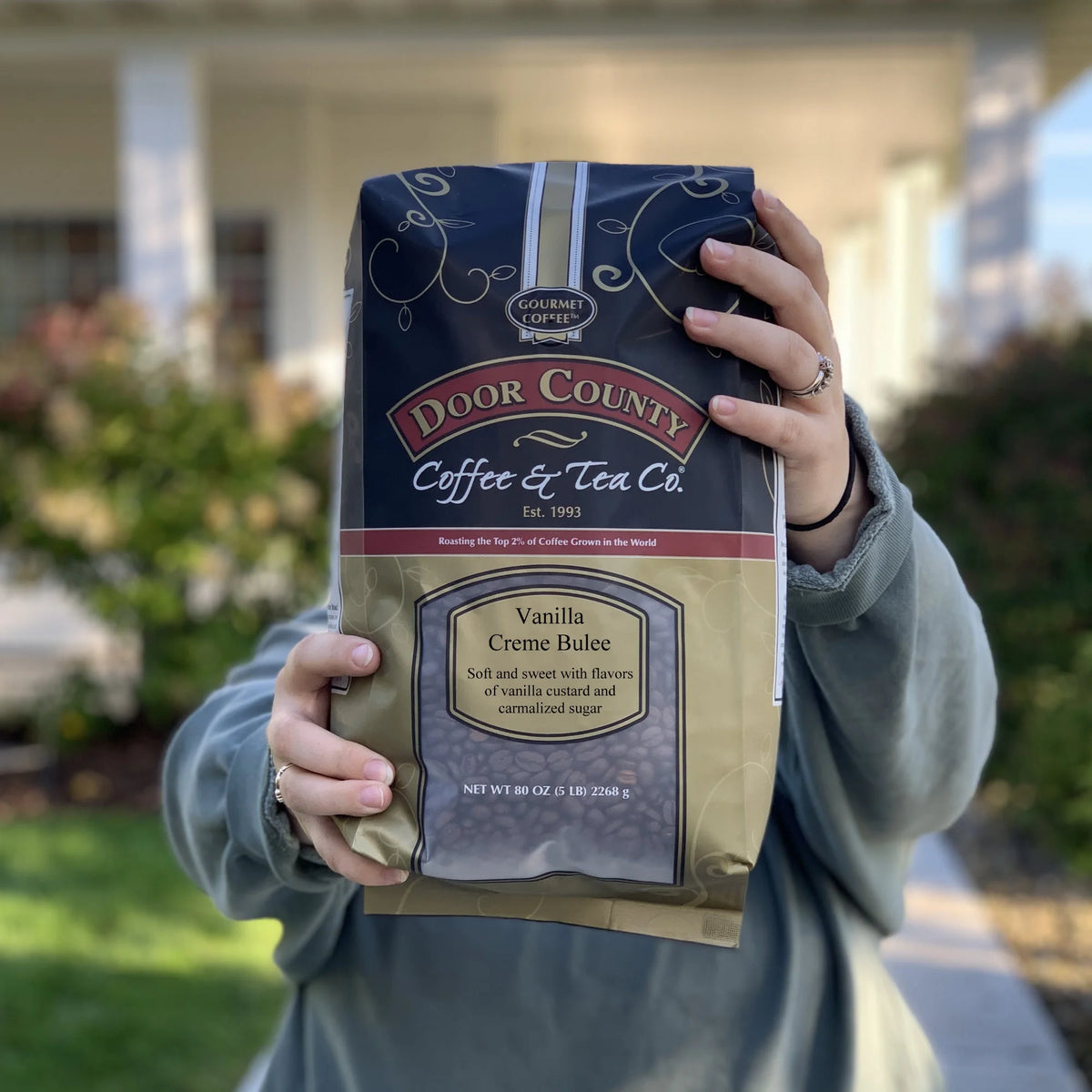 Vanilla Creme Brulee Whole Bean Arabica Coffee, 5 LB Q804