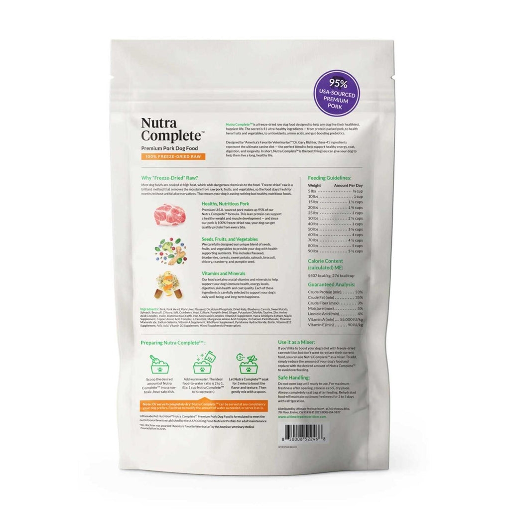 Freeze Dried Raw Pork Dog Food A17560