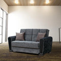 Gray Fabric Loveseat W237035