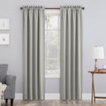 SilverGray Blackout Rod Pocket Curtain Panel F775
