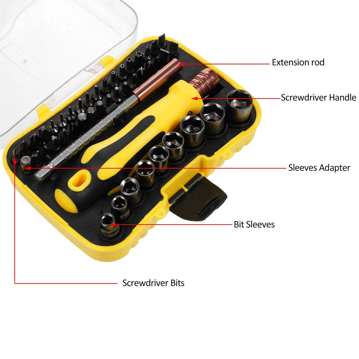 Socket Wrench Screwdriver Set Multi-Bit Tool Kit Y8689