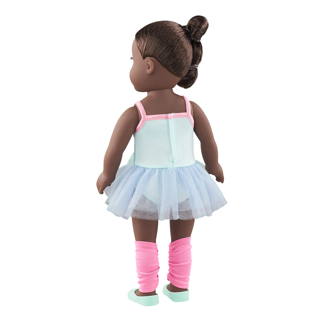 18 inch Posable Doll with Brown Eyes D712001