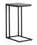 Antique Blue Black C-Shaped Side Table D71159