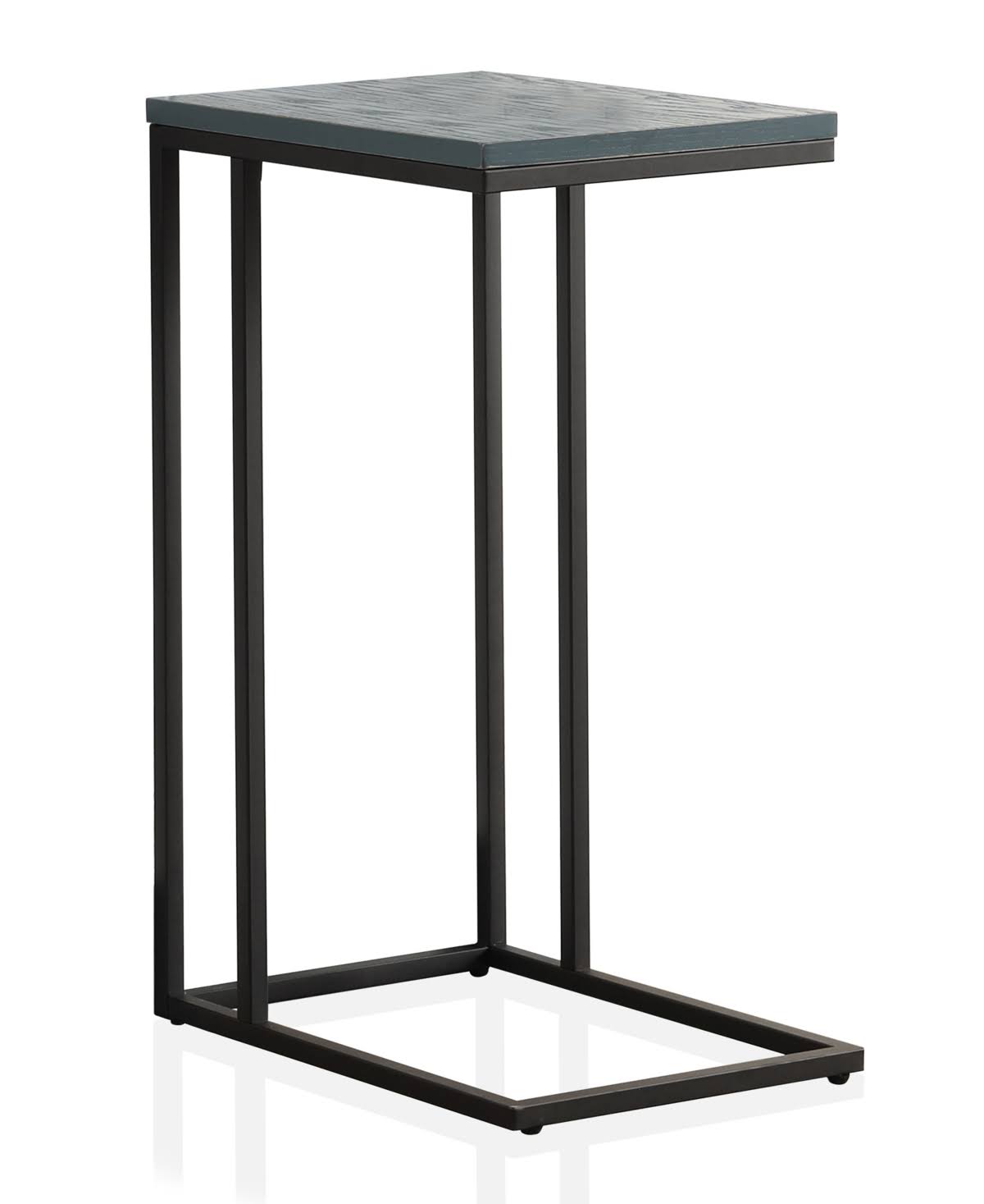 Antique Blue Black C-Shaped Side Table D71159