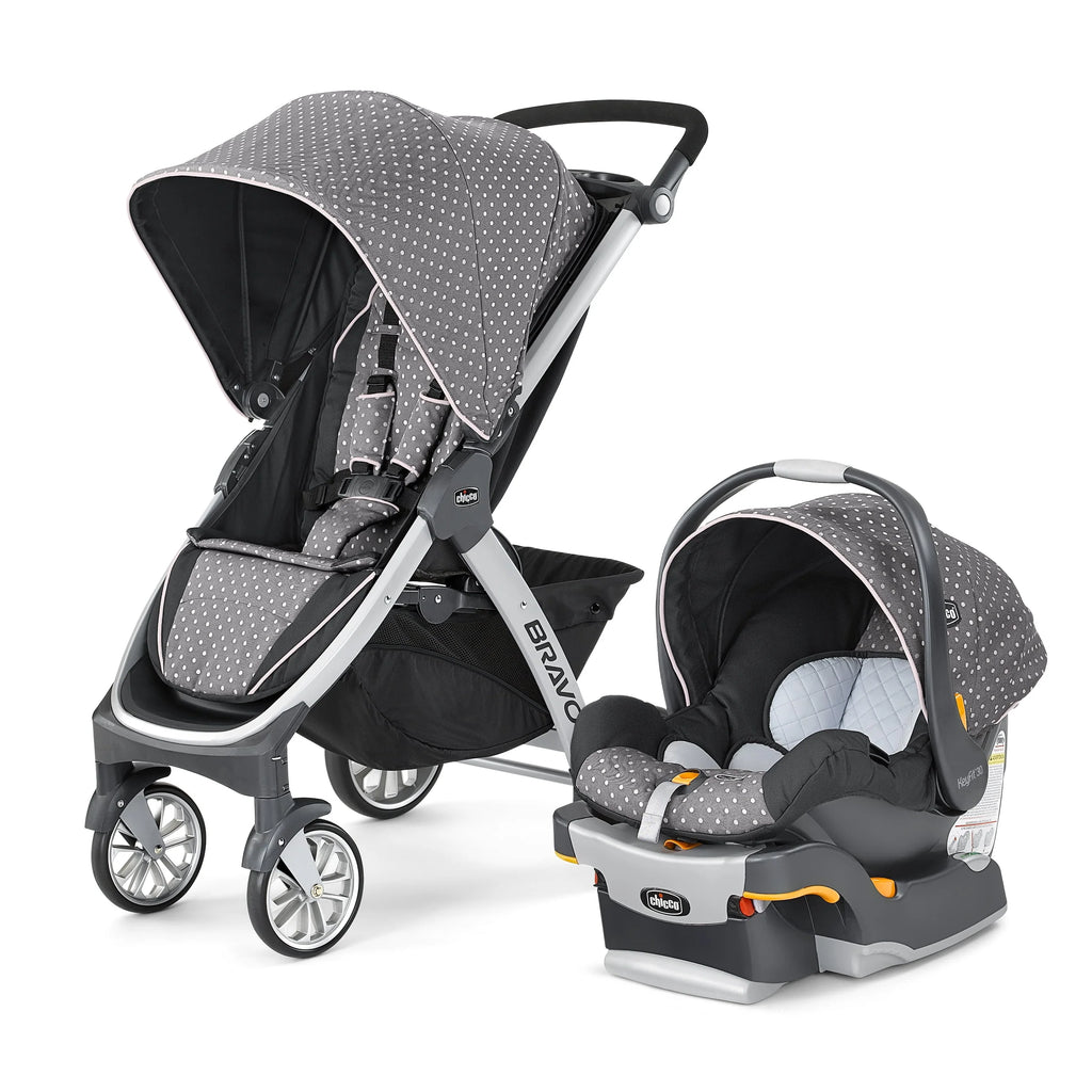 Black Stroller with Infant Car Seat V1757