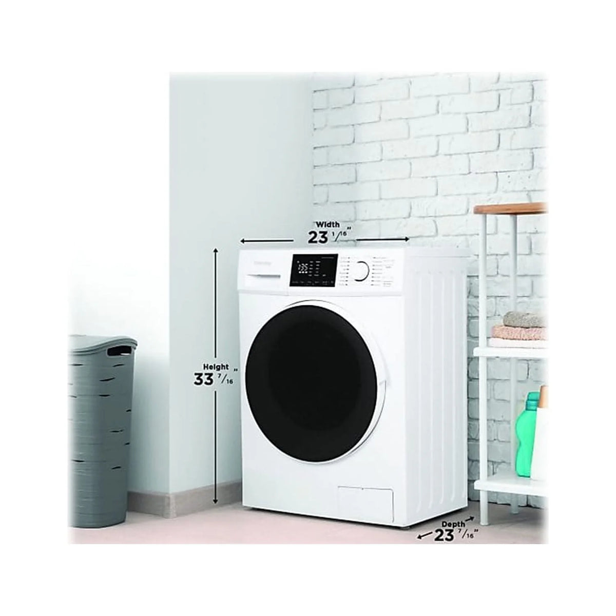2.7 Cu. ft. White All-In-One Washer/Dryer Combo W957