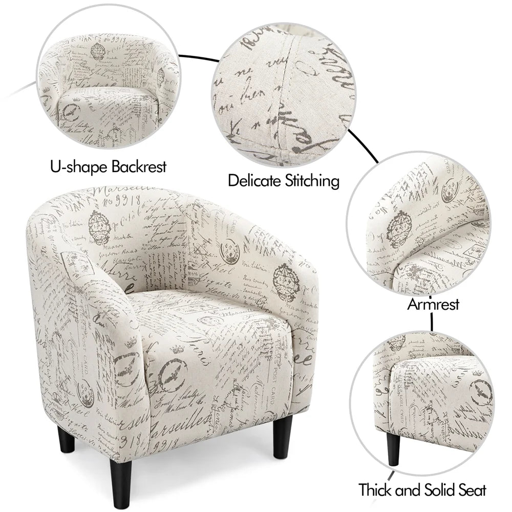 Velvet Accent Arm Chair and Ottoman Set Gray Y8622